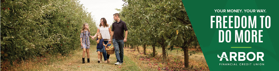 Arbor Financial Credit Union homepage – opens in a new window